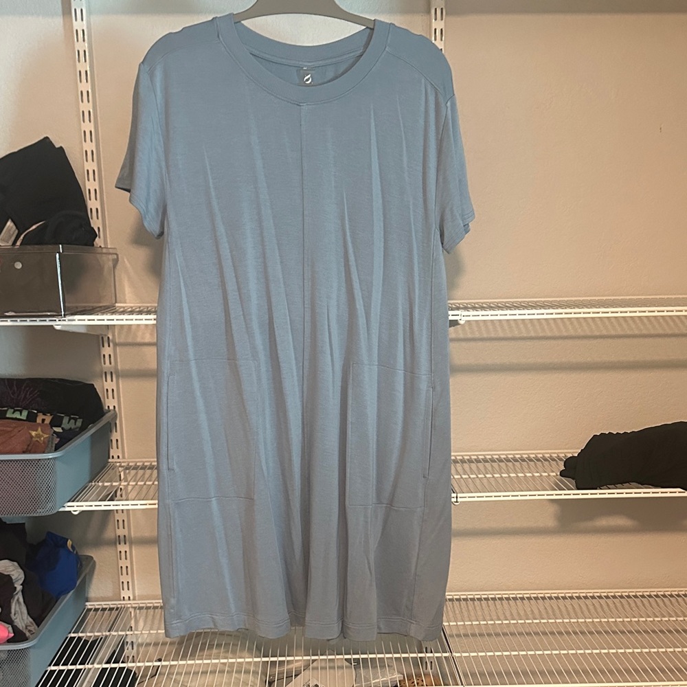 LOFT Soft Blue Midi Dress